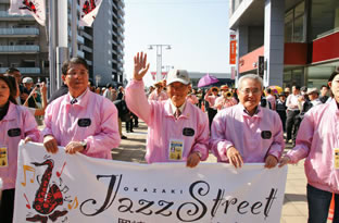 岡崎ジャズストリート2009の様子